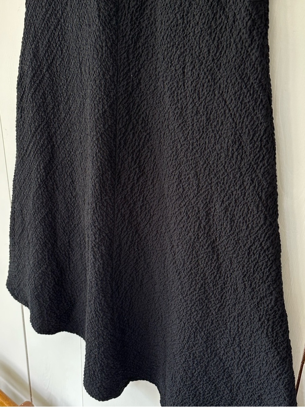 Habitat Crinkled Sleeveless Dress Sz L Black Stretchy - Picture 5 of 8